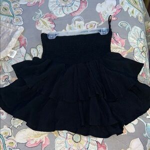 Elegant Black Tiered Skirt
